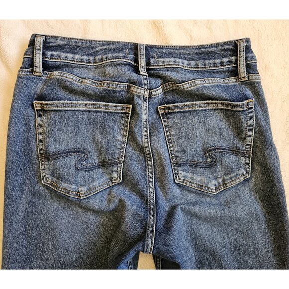 Silver Jeans Co blue Denim Women Avery Straight Regular High-Rise Measure 31x31 - Picture 7 of 13